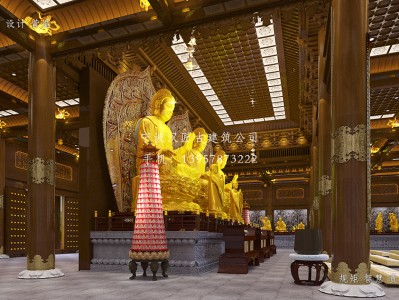 南京寺庙大雄宝殿装修设计施工