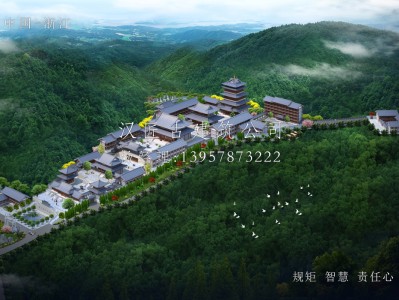 南京长福禅寺仿唐建筑规划设计