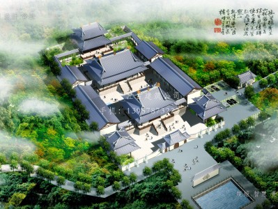 南京依云寺建筑规划设计图