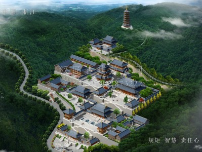 南京龙王寺古建规划设计布局图